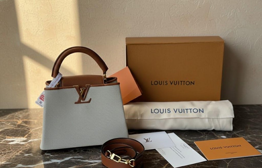 شنطة Louis vuitton نخب حجم القاعدة 25سم